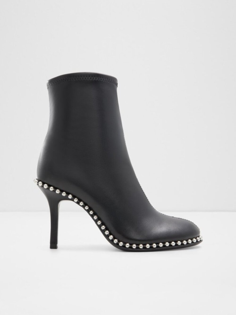 Black stiletto ankle boots, size 8